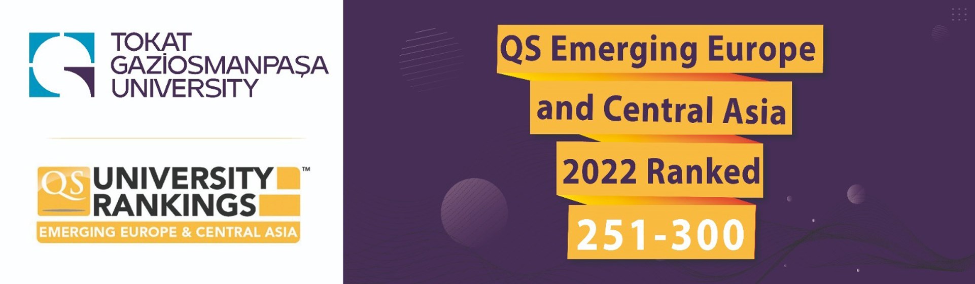 2022 QS Emerging Europe and Central Asia University Rankings